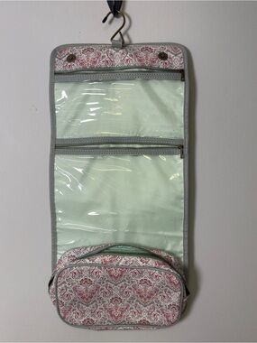 Hanging Cosmetic Toiletry Bag in Pink Paisley